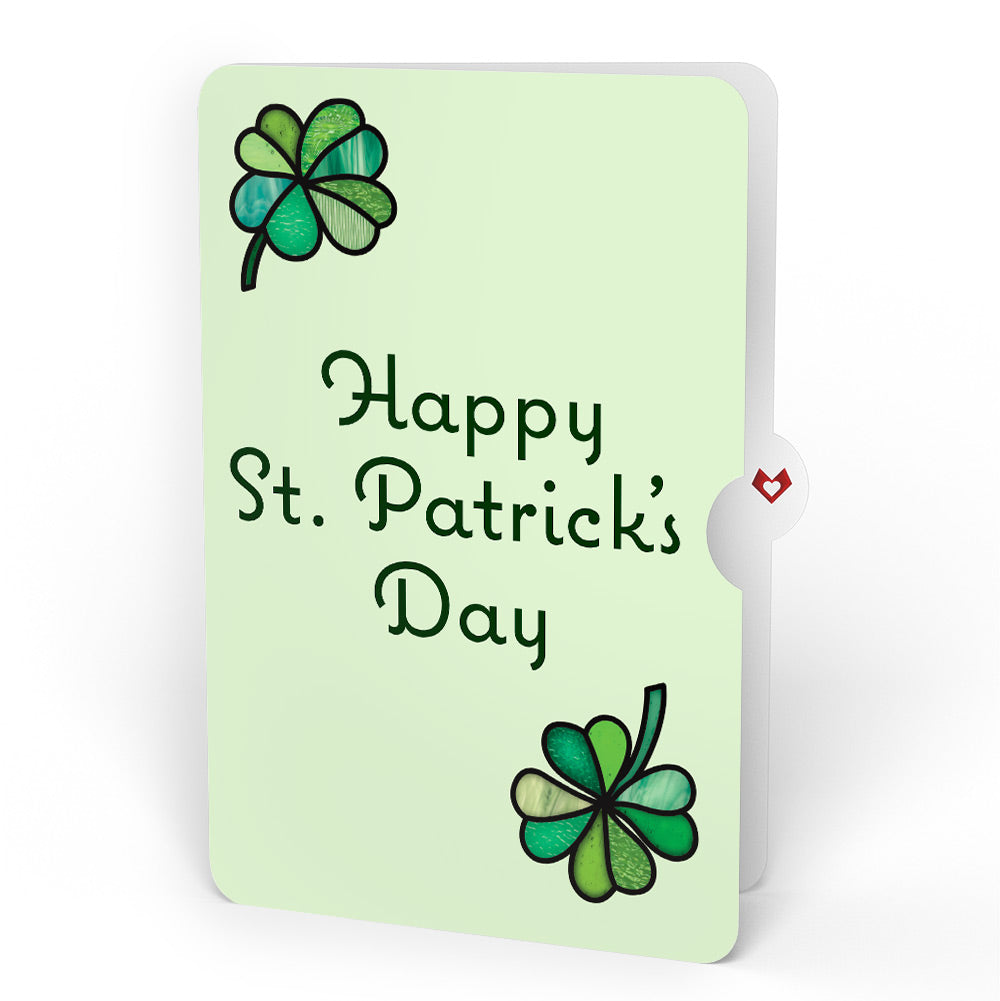 Lucky Shamrock St. Patrick’s Day Suncatcher Card and Lucky Clover Sentiment Set