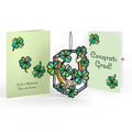 Lucky Shamrock Graduation Suncatcher Card and Lucky Clover Sentiment Set