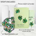Lucky Shamrock Graduation Suncatcher Card and Lucky Clover Sentiment Set