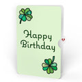 Lucky Shamrock Birthday Suncatcher Card and Lucky Clover Sentiment Set