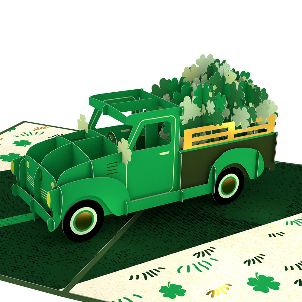 Truckloads of Luck St. Patrick’s Day Pop-Up Card and Jade Clover Shenanigans Sentiment Set