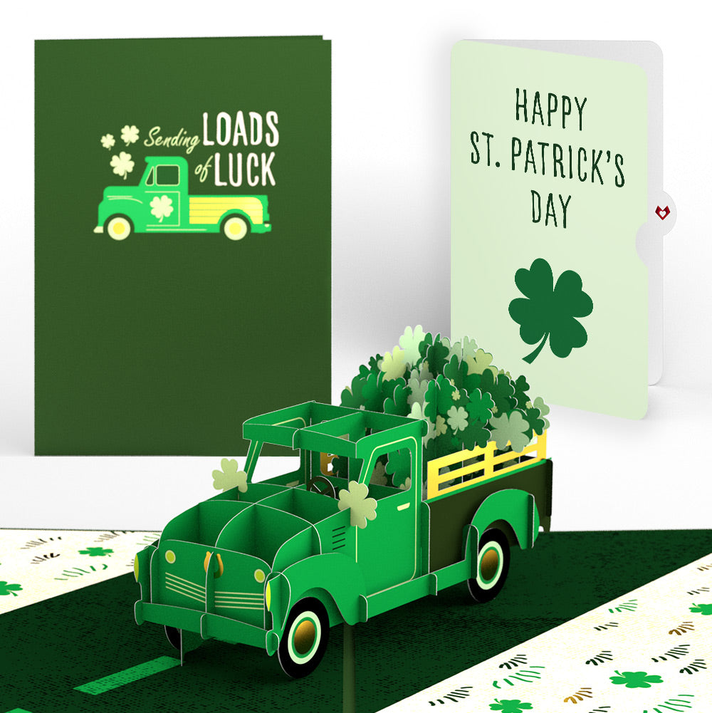 Truckloads of Luck St. Patrick’s Day Pop-Up Card and Jade Clover Sentiment Set