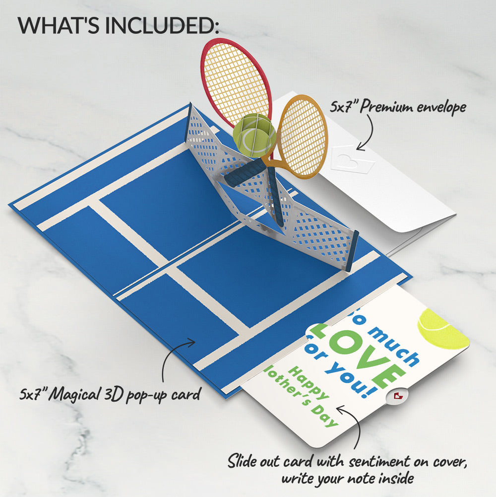 On the Court Tennis Mother’s Day Pop-Up Card and Sentiment Set for Mom