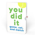 On the Court Tennis Congratulations Pop-Up Card and Sentiment Set