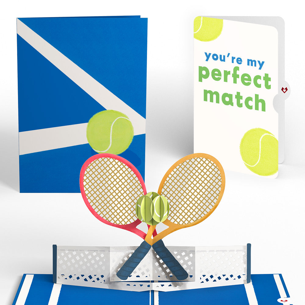 On the Court Tennis Love Pop-Up Card and Sentiment Set