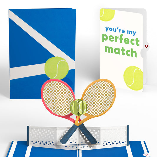 On the Court Tennis Love Pop-Up Card and Sentiment Set