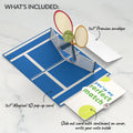 On the Court Tennis Love Pop-Up Card and Sentiment Set
