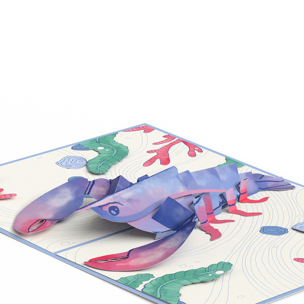 Vibrant Lobster Birthday Pop-Up Card and Sentiment Set