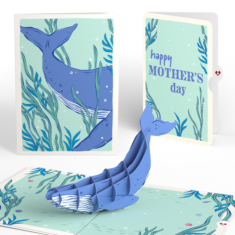 Whale Beneath the Waves Mother’s Day Pop-Up Card and Sentiment Set for Mom