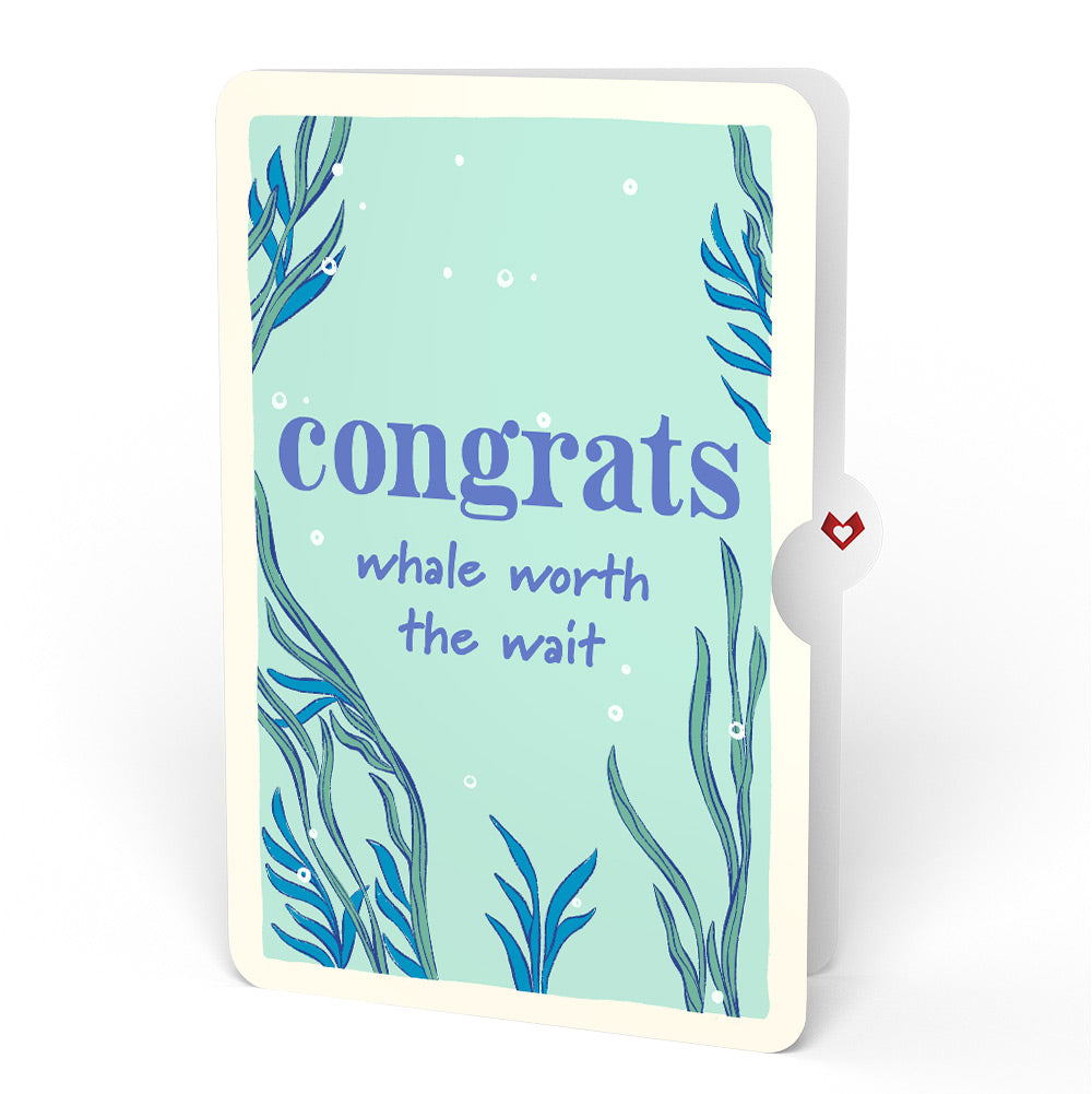Whale Beneath the Waves Congratulations Pop-Up Card and Sentiment Set