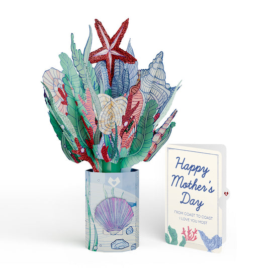 Coastal Treasure Mother’s Day Glitter Bouquet and Sentiment Set for Mom