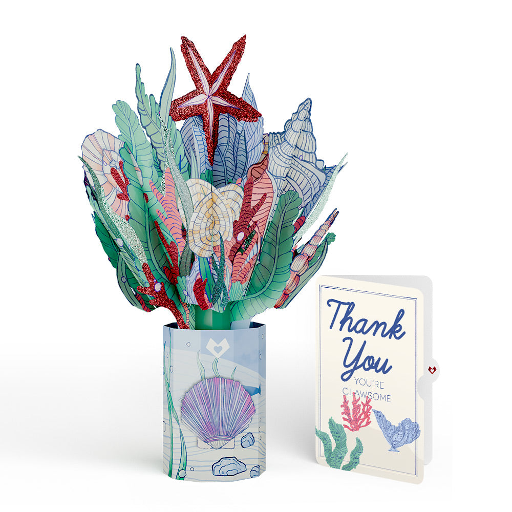 Coastal Treasure Thank You Glitter Bouquet and Sentiment Set