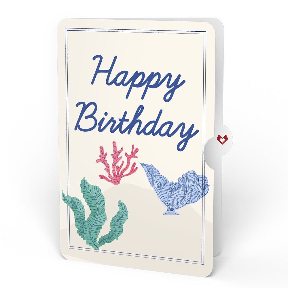 Coastal Treasure Birthday Glitter Bouquet and Sentiment Set