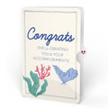 Coastal Treasure Congratulations Glitter Bouquet and Sentiment Set