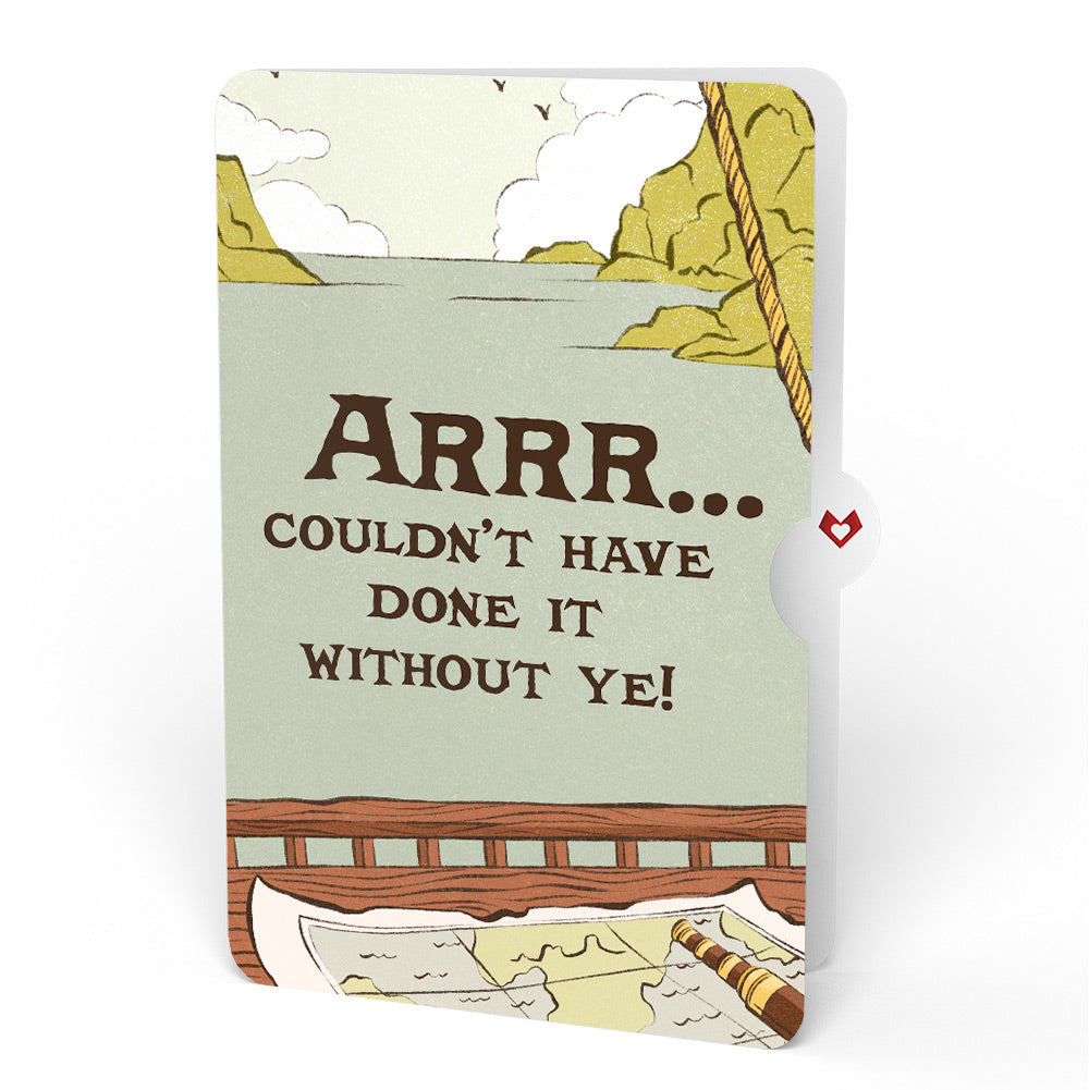 Pirate Ship Thank You Pop-Up Card and Sentiment Set