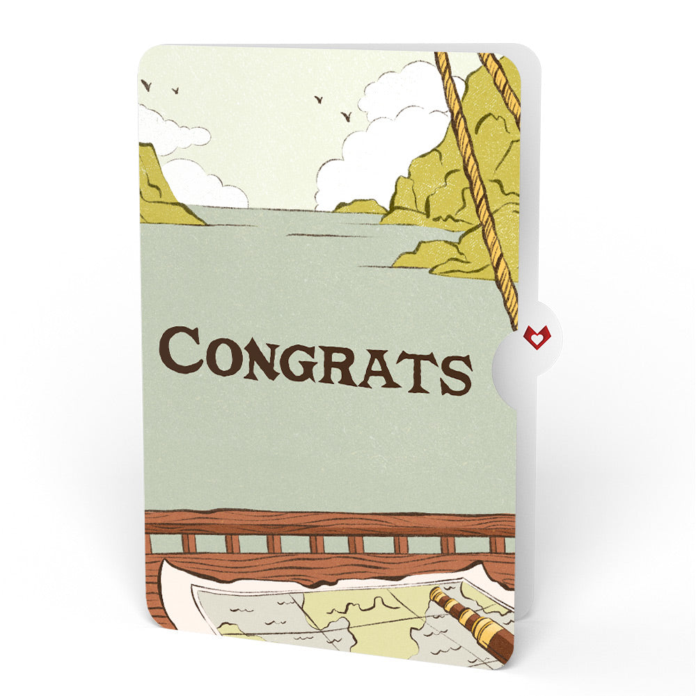 Pirate Ship Congratulation Pop-Up Card and Sentiment Set