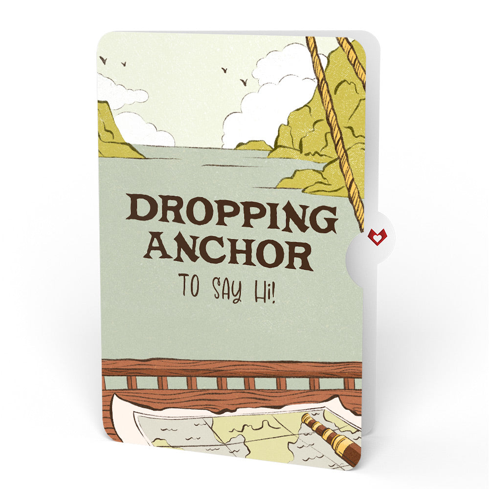 Pirate Ship Thinking of You Pop-Up Card and Sentiment Set