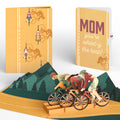 On the Ride Biking Pop-Up Card and Sentiment Set for Mom