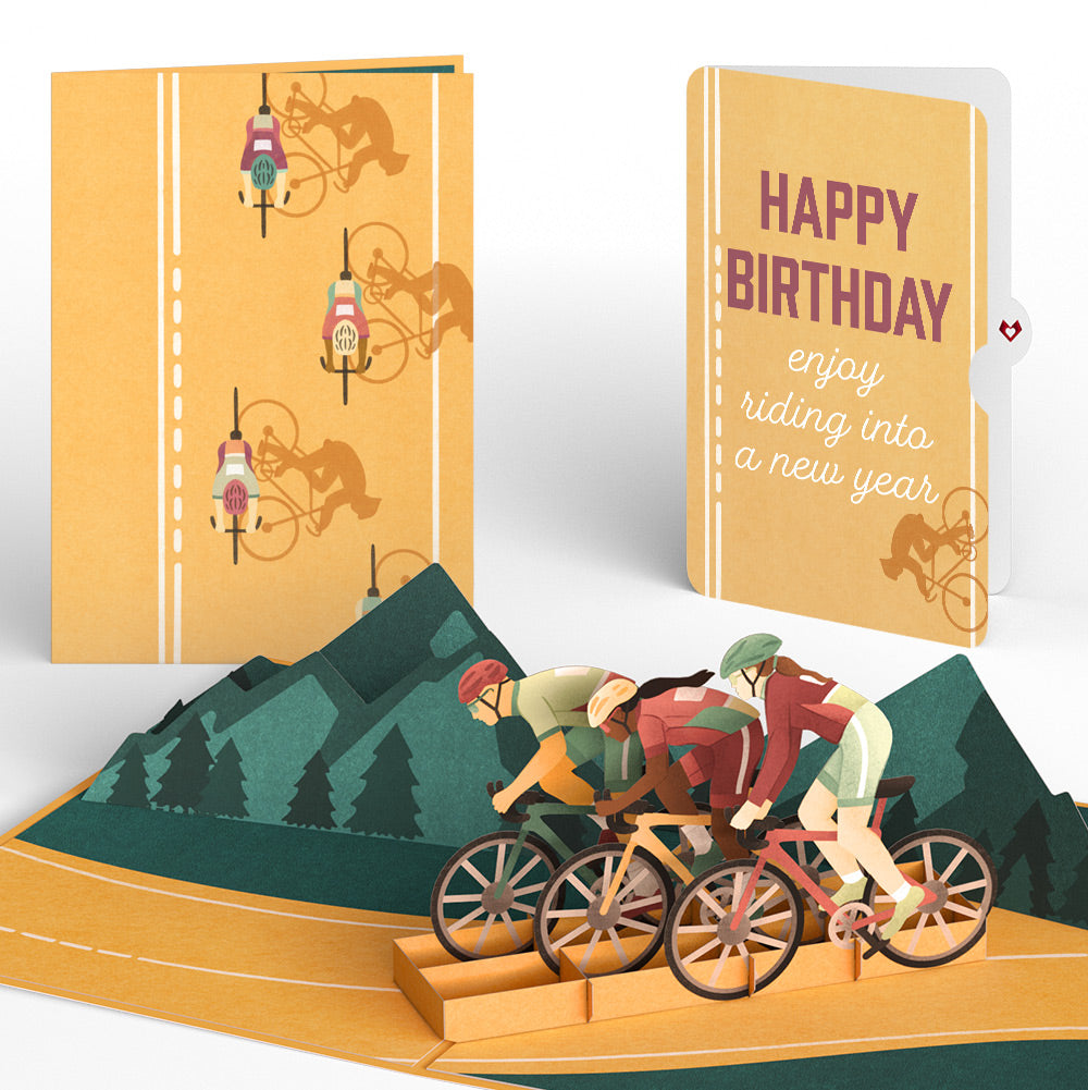 On the Ride Biking Birthday Pop-Up Card and Sentiment Set