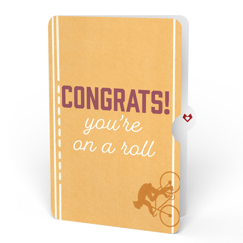 On the Ride Biking Congratulation Pop-Up Card and Sentiment Set