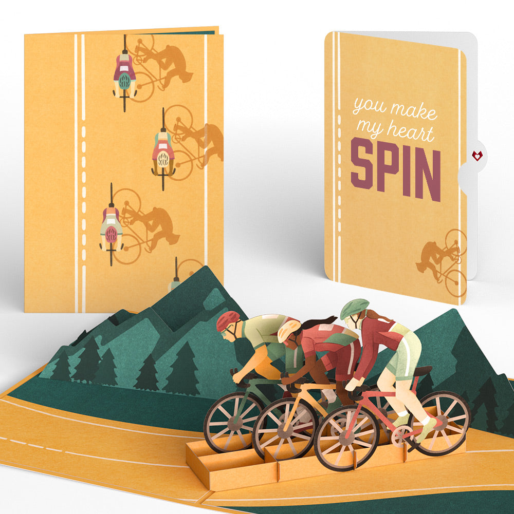 On the Ride Biking Love Pop-Up Card and Sentiment Set