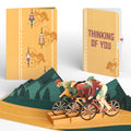 On the Ride Biking Thinking of You Pop-Up Card and Sentiment Set