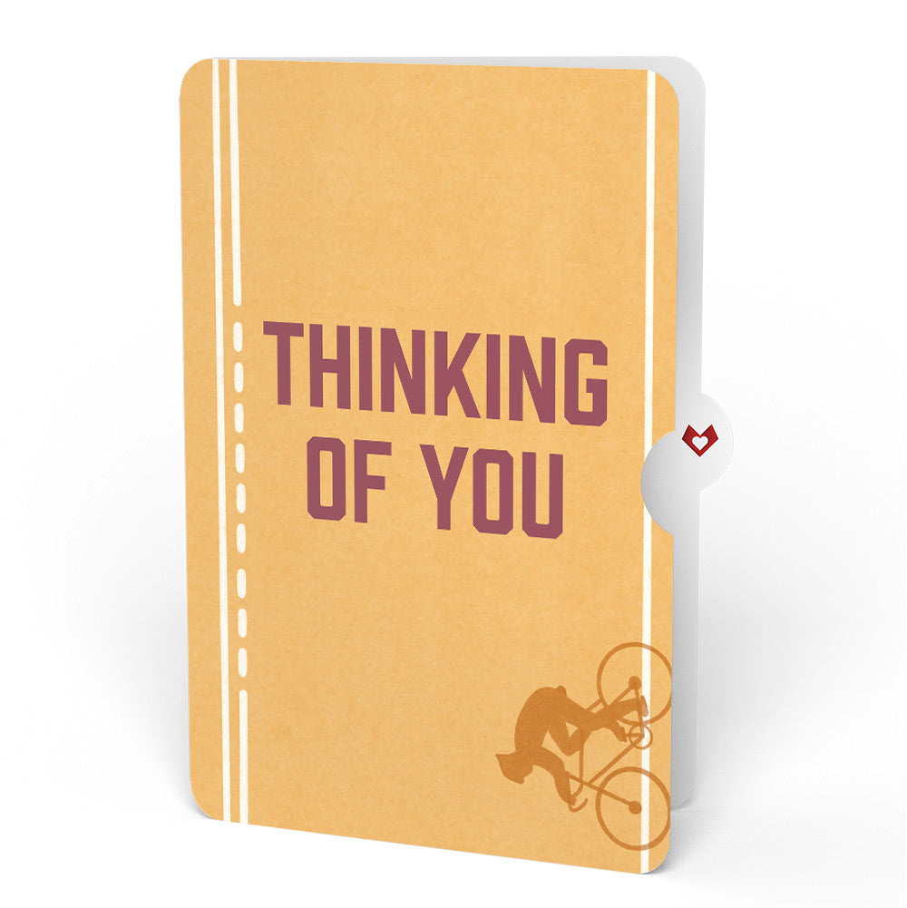 On the Ride Biking Thinking of You Pop-Up Card and Sentiment Set