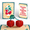 Fresh-Picked Cherries Thank You Pop-Up Card and Sentiment Set