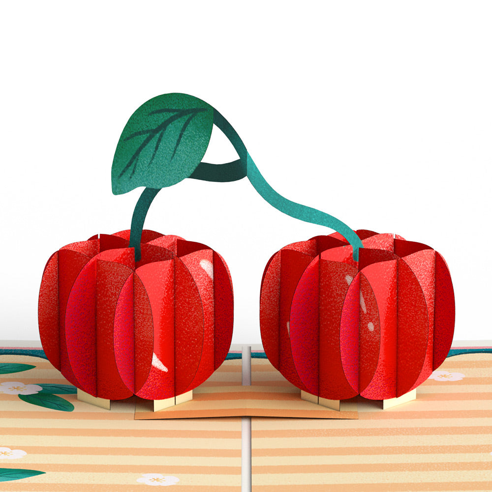 Fresh-Picked Cherries Thank You Pop-Up Card and Sentiment Set