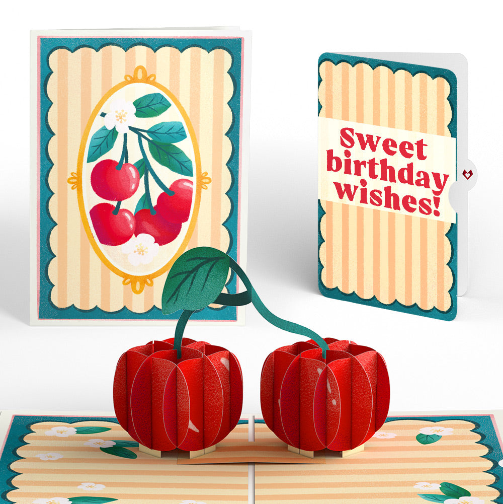 Fresh-Picked Cherries Birthday Pop-Up Card and Sentiment Set