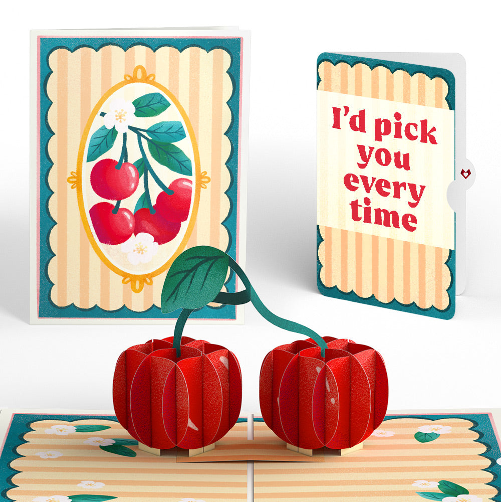 Fresh-Picked Cherries Love Pop-Up Card and Sentiment Set