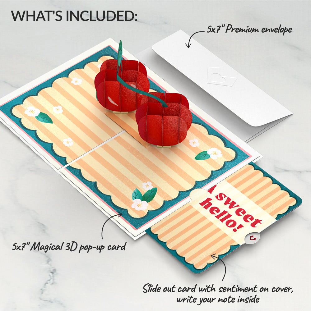 Fresh-Picked Cherries Thinking of You Pop-Up Card and Sentiment Set