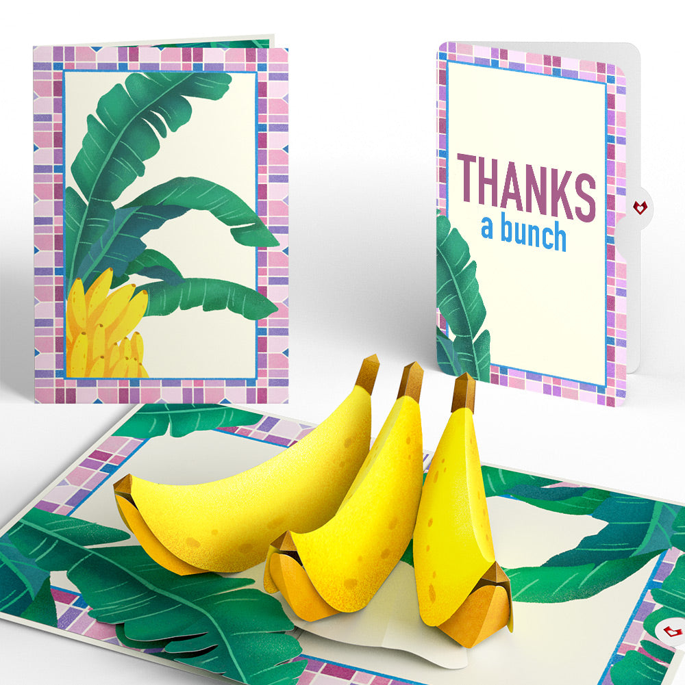 Tropical Bananas Thank You Pop-Up Card and Sentiment Set