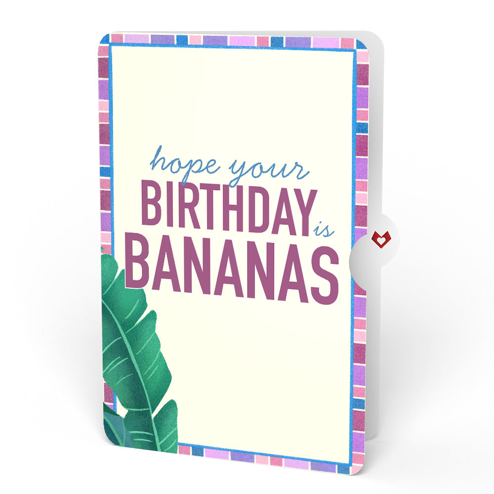 Tropical Bananas Birthday Pop-Up Card and Sentiment Set