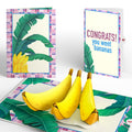 Tropical Bananas Congratulations Pop-Up Card and Sentiment Set