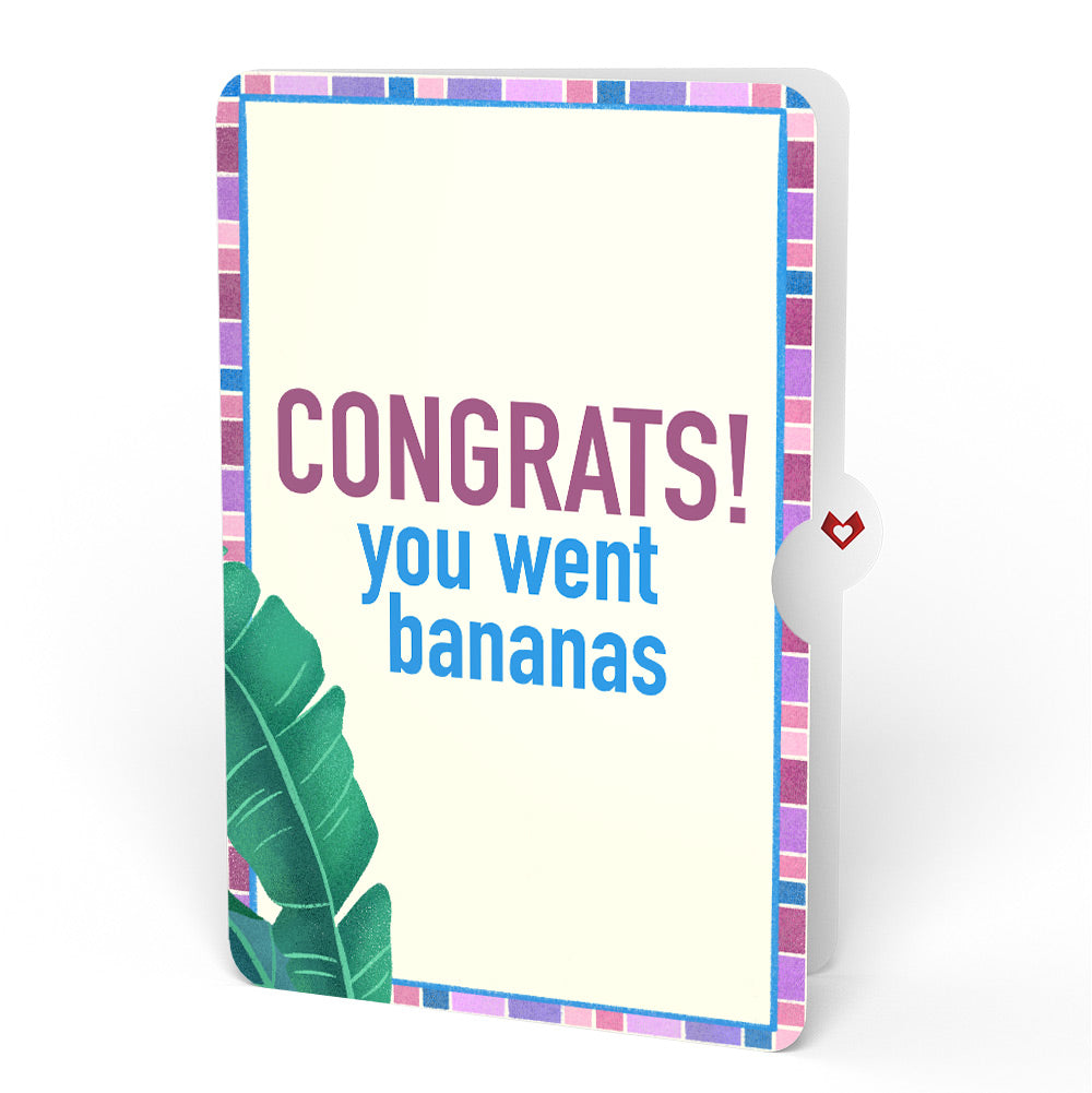 Tropical Bananas Congratulations Pop-Up Card and Sentiment Set