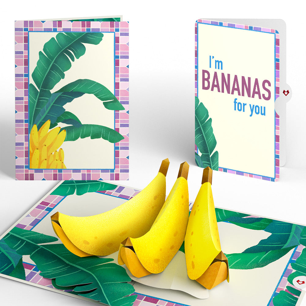 Tropical Bananas Love Pop-Up Card and Sentiment Set