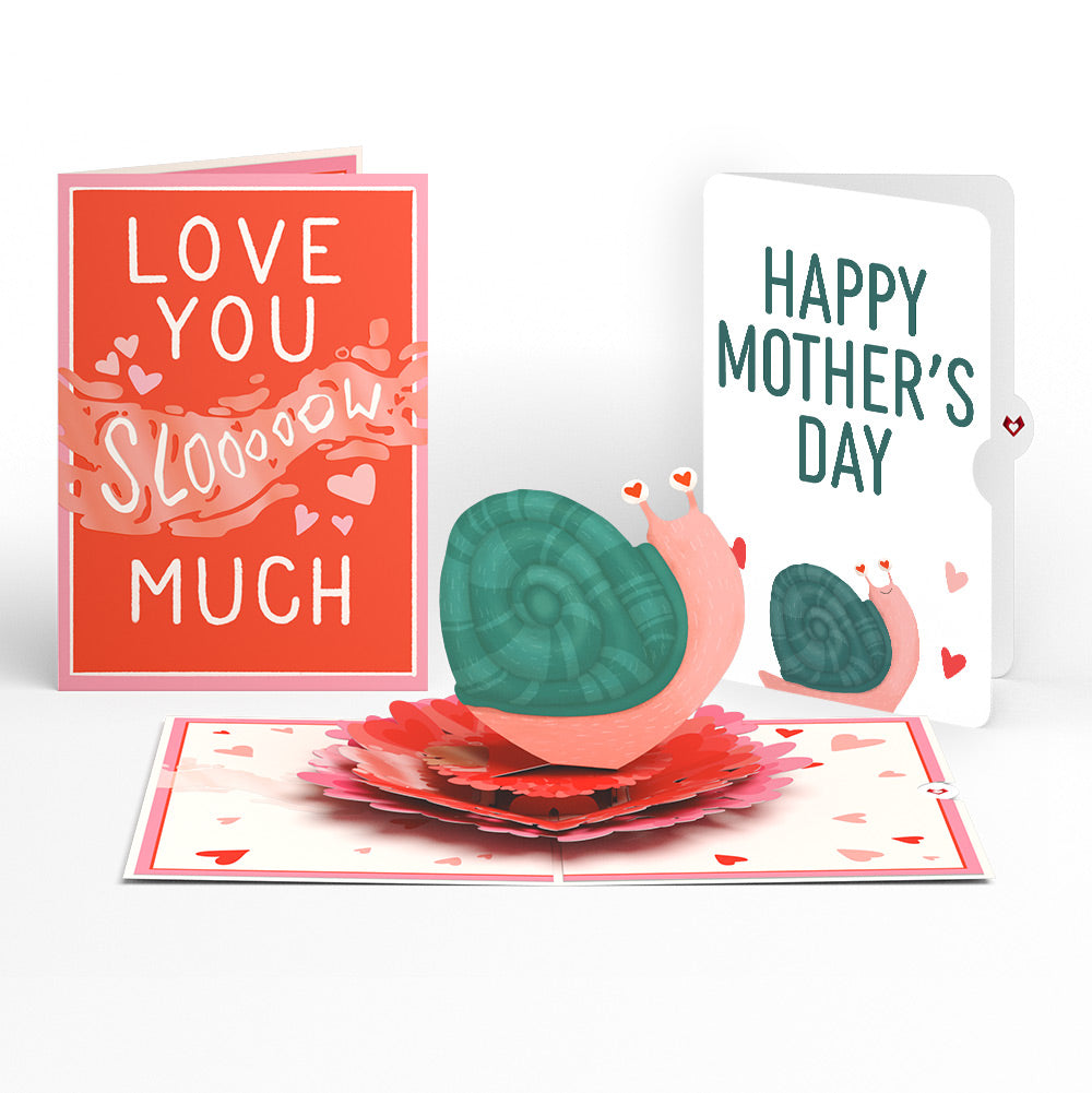 Love You Slow Much Snail Mother’s Day Pop-Up Card and Blushing Snail Sentiment Set for Mom