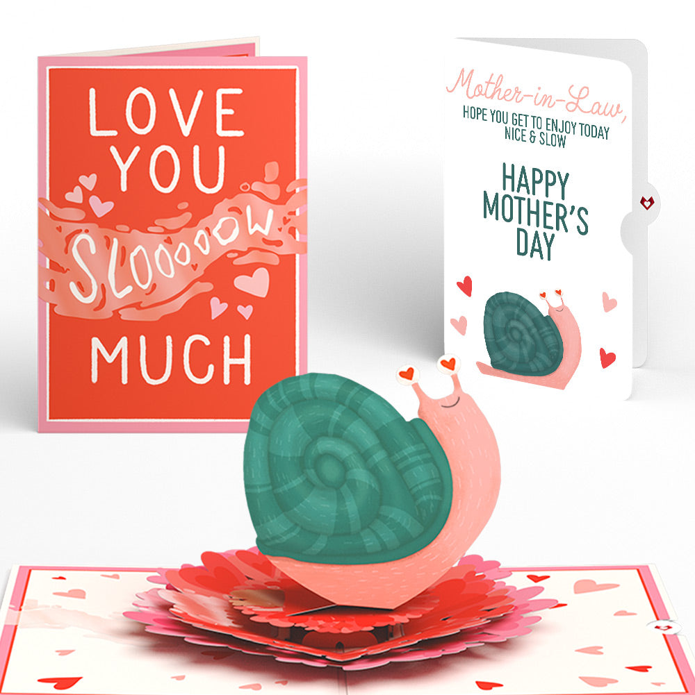 Love You Slow Much Snail Mother’s Day Pop-Up Card and Sentiment Set for Mother-in-Law