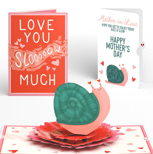 Love You Slow Much Snail Mother’s Day Pop-Up Card and Sentiment Set for Mother-in-Law