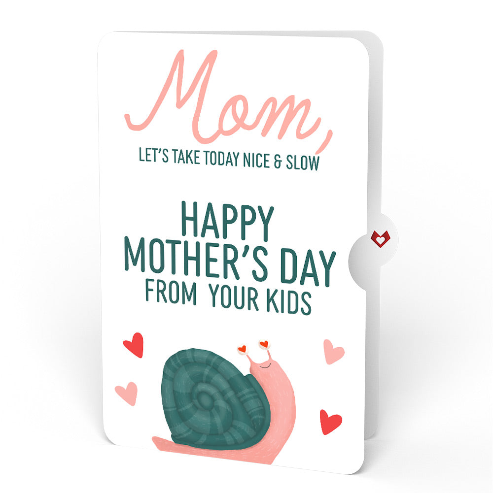 Love You Slow Much Snail Mother’s Day Pop-Up Card and Blushing Snail from Your Kids Sentiment Set for Mom