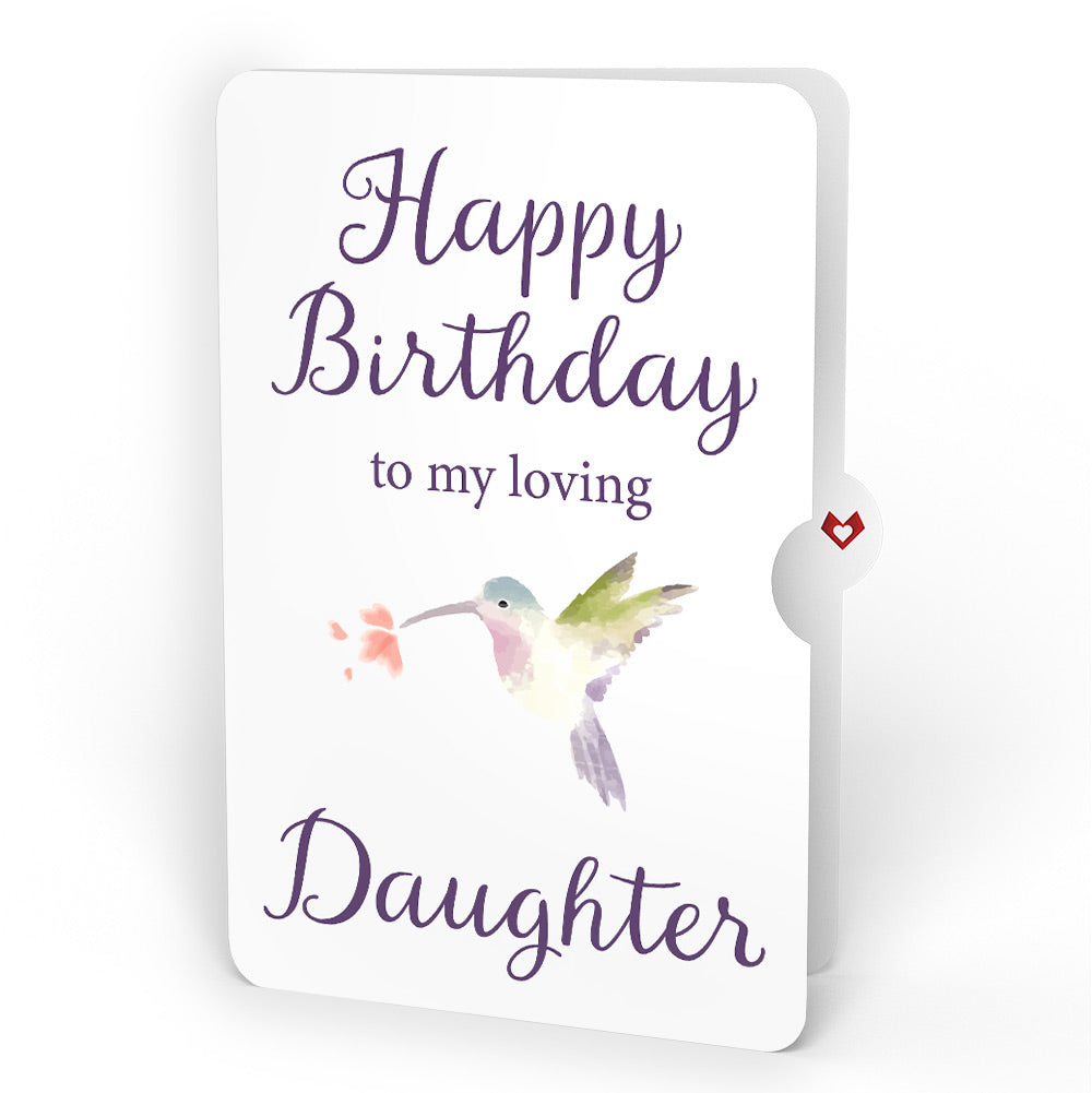 Daisy Patch Hummingbirds Birthday Pop-Up Card and Sentiment Set for Daughter