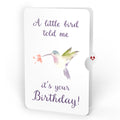 Daisy Patch Hummingbirds Birthday Pop-Up Card and A Little Hummingbird Kisses Sentiment Set