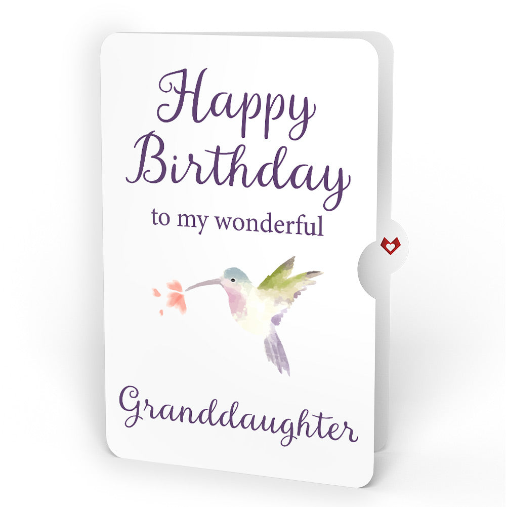Daisy Patch Hummingbirds Birthday Pop-Up Card and Sentiment Set for Granddaughter