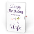 Daisy Patch Hummingbirds Birthday Pop-Up Card and Sentiment Set for Wife