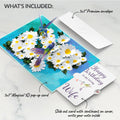 Daisy Patch Hummingbirds Birthday Pop-Up Card and Sentiment Set for Wife