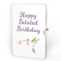 Daisy Patch Hummingbirds Belated Birthday Pop-Up Card and Sentiment Set