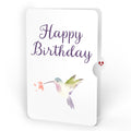 Daisy Patch Hummingbirds Birthday Pop-Up Card and Hummingbird Kisses Sentiment Set