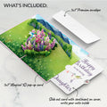 Lupine Hummingbird Birthday Pop-Up Card and Sentiment Set for Daughter
