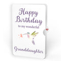 Lupine Hummingbird Birthday Pop-Up Card and Sentiment Set for Granddaughter